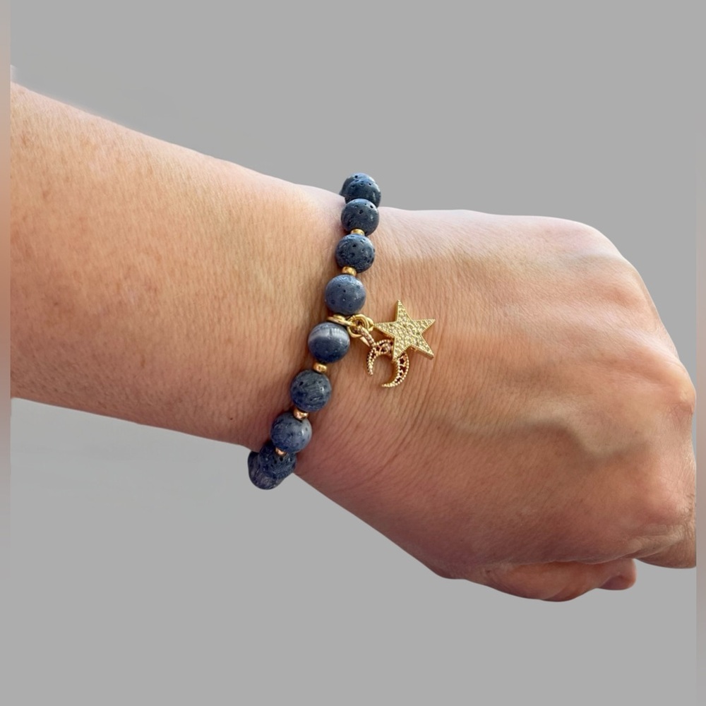 The Celestial Bracelet: Indonesian Coral Beads Essential Oil Bracelet